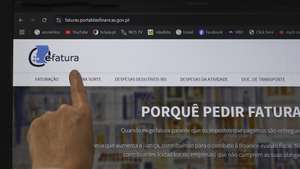 Imagem do site das finanças E-fatura, Lisboa, 25 de fevereiro de 2025. CARLOS M. ALMEIDA/LUSA